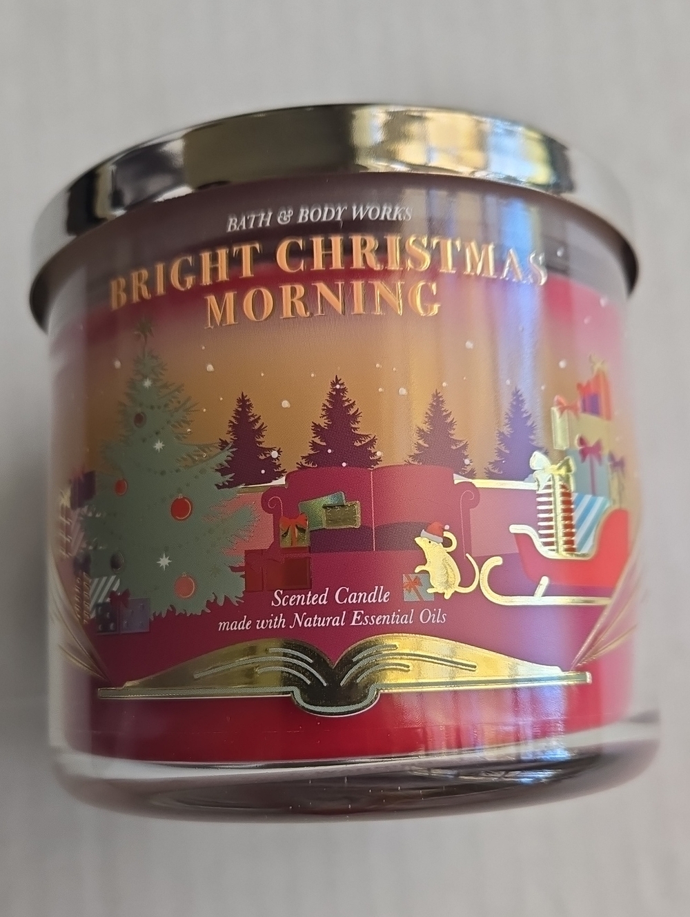 Bath & Body Works Bright Christmas Morning Scented Candle  14.5 oz NWT